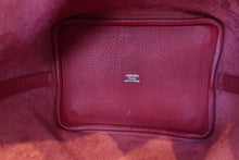 Load image into Gallery viewer, HERMES PICOTIN LOCK PM Clemence leather Rouge garance Hand bag 700120177