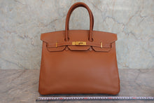 画像をギャラリービューアに読み込む, HERMES/エルメス バーキン35 クシュベル ゴールド □D刻印 ハンドバッグ 800060047