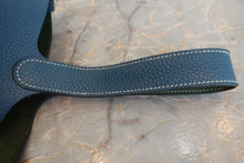 Load image into Gallery viewer, HERMES PICOTIN LOCK CASAQUE MM Clemence leather Blue thalassa/Canopee □Q Engraving Hand bag 700100019