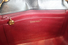 Load image into Gallery viewer, CHANEL  Diana matelasse chain shoulder bag Lambskin Black/Gold hadware Shoulder bag 700080161