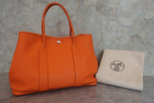 Load image into Gallery viewer, HERMES GARDEN PARTY PM Negonda leather Orange □O Engraving Tote bag 800070149