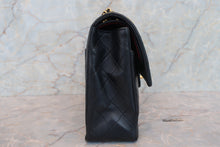 Load image into Gallery viewer, CHANEL Matelasse double flap double chain shoulder bag Lambskin Black/Gold hadware Shoulder bag 700080229