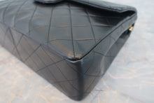 Load image into Gallery viewer, CHANEL Matelasse double flap double chain shoulder bag Lambskin Black/Gold hadware Shoulder bag 700080229