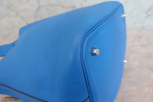 Load image into Gallery viewer, HERMES PICOTIN LOCK MM Clemence leather Blue zanzibar X Engraving Hand bag 700100043