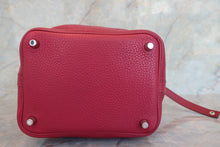 將圖片載入圖庫檢視器 HERMES/エルメス ピコタンロックPM トリヨンクレマンス ルビー □N刻印 ハンドバッグ 700060211