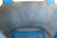Load image into Gallery viewer, HERMES PICOTIN LOCK MM Clemence leather Blue zanzibar X Engraving Hand bag 700100043