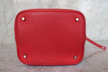 画像をギャラリービューアに読み込む, HERMES/エルメス ピコタンロックMM トリヨンクレマンス ルージュヴィフ □H刻印 ハンドバッグ 700110072