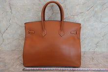Load image into Gallery viewer, HERMES BIRKIN 35 Graine Couchevel leather Gold 〇Z Engraving Hand bag 700060124