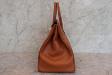 Load image into Gallery viewer, HERMES BIRKIN 35 Graine Couchevel leather Gold 〇Z Engraving Hand bag 700060124