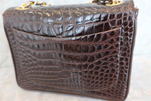 將圖片載入圖庫檢視器 CHANEL/シャネル ミニマトラッセシングルフラップチェーンショルダーバッグ クロコダイル/ラムスキン ブラウン/ゴールド金具 ショルダーバッグ 600040211