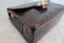 將圖片載入圖庫檢視器 CHANEL/シャネル ミニマトラッセシングルフラップチェーンショルダーバッグ クロコダイル/ラムスキン ブラウン/ゴールド金具 ショルダーバッグ 600040211