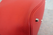 将图片加载到图库查看器,HERMES PICOTIN LOCK GM Clemence leather Rouge casaque A刻印 Hand bag 800010196