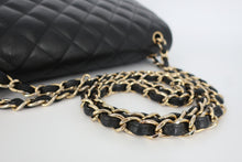 Load image into Gallery viewer, CHANEL Medium Matelasse Double Flap Double Chain shoulder bag Caviar skin Black/Gold hardware Shoulder bag 800100157