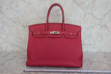 画像をギャラリービューアに読み込む, HERMES/エルメス バーキン35 トゴ ルビー □N刻印 ハンドバッグ 800010213