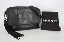 Load image into Gallery viewer, CHANEL CC mark Fringe Chain shoulder bag Lambskin Black/Gold hardware Shoulder bag 800090126