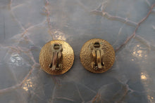 Load image into Gallery viewer, CHANEL CC mark Round earring Gold plate Gold Earring 700050076