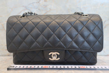 Load image into Gallery viewer, CHANEL Matelasse double flap double chain shoulder bag Caviar skin Black/Silver hadware Shoulder bag 700120163