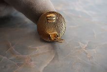 Load image into Gallery viewer, CHANEL CC mark Round earring Gold plate Gold Earring 700050076