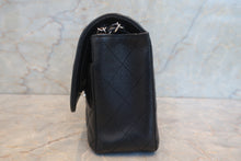 Load image into Gallery viewer, CHANEL Matelasse double flap double chain shoulder bag Caviar skin Black/Silver hadware Shoulder bag 700120163