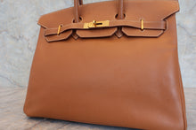 画像をギャラリービューアに読み込む, HERMES/エルメス バーキン35 クシュベル ゴールド □G刻印 ハンドバッグ 800090032