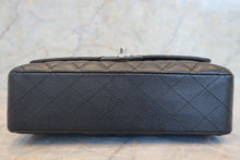 Load image into Gallery viewer, CHANEL Matelasse double flap double chain shoulder bag Caviar skin Black/Silver hadware Shoulder bag 700120163