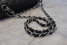 Load image into Gallery viewer, CHANEL Matelasse double flap double chain shoulder bag Caviar skin Black/Silver hadware Shoulder bag 700120163