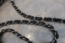 Load image into Gallery viewer, CHANEL Matelasse double flap double chain shoulder bag Caviar skin Black/Silver hadware Shoulder bag 700120163