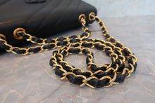 Load image into Gallery viewer, CHANEL  Bias stitch chain shoulder bag Caviar skin Black/Gold hadware Shoulder bag 700080221