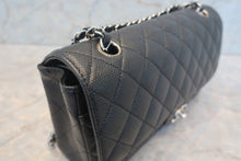 Load image into Gallery viewer, CHANEL Matelasse double flap double chain shoulder bag Caviar skin Black/Silver hadware Shoulder bag 700120163