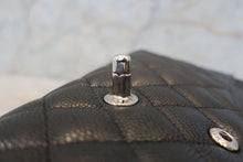 Load image into Gallery viewer, CHANEL Matelasse double flap double chain shoulder bag Caviar skin Black/Silver hadware Shoulder bag 700120163