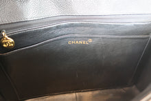 Load image into Gallery viewer, CHANEL  Bias stitch chain shoulder bag Caviar skin Black/Gold hadware Shoulder bag 700080221