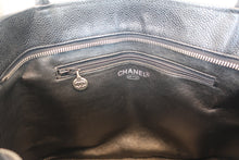 画像をギャラリービューアに読み込む, CHANEL/シャネル 復刻トート キャビアスキン ブラック/シルバー金具 トートバッグ 800040091