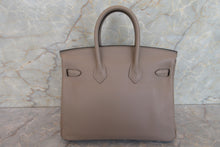 Load image into Gallery viewer, HERMES BIRKIN 25 Swift leather Gris asphalt C Engraving Hand bag 700070281