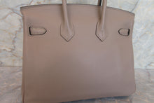 Load image into Gallery viewer, HERMES BIRKIN 25 Swift leather Gris asphalt C Engraving Hand bag 700070281