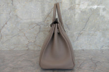 Load image into Gallery viewer, HERMES BIRKIN 25 Swift leather Gris asphalt C Engraving Hand bag 700070281