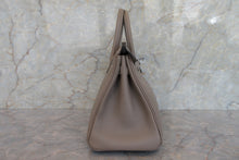 Load image into Gallery viewer, HERMES BIRKIN 25 Swift leather Gris asphalt C Engraving Hand bag 700070281