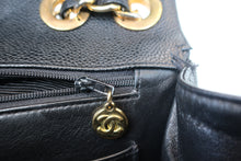 Load image into Gallery viewer, CHANEL  Bias stitch chain shoulder bag Caviar skin Black/Gold hadware Shoulder bag 700080221