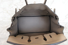 Load image into Gallery viewer, HERMES BIRKIN 25 Swift leather Gris asphalt C Engraving Hand bag 700070281