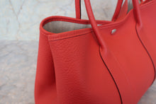 Load image into Gallery viewer, HERMES GARDEN PARTY PM Country leather Rouge pivoine R Engraving Tote bag 700110067