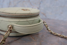 Load image into Gallery viewer, CHANEL Mini matelasse chain shoulder bag Caviar skin Lite green/Gold hadware Shoulder bag 700090010