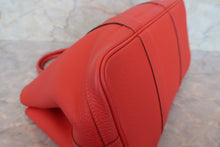 Load image into Gallery viewer, HERMES GARDEN PARTY PM Country leather Rouge pivoine R Engraving Tote bag 700110067