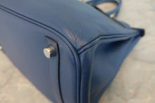 画像をギャラリービューアに読み込む, HERMES/エルメス バーキン30 トリヨンクレマンス ブルー □J刻印 ハンドバッグ 800030031