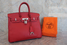 画像をギャラリービューアに読み込む, HERMES/エルメス バーキン25 シェーブル ルージュガランス □J刻印 ハンドバッグ 800070190