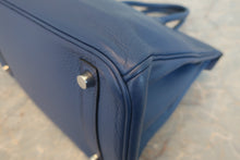 画像をギャラリービューアに読み込む, HERMES/エルメス バーキン30 トリヨンクレマンス ブルー □J刻印 ハンドバッグ 800030031
