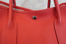 Load image into Gallery viewer, HERMES GARDEN PARTY PM Country leather Rouge pivoine R Engraving Tote bag 700110067