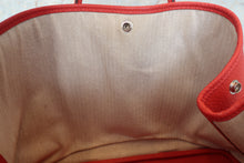 Load image into Gallery viewer, HERMES GARDEN PARTY PM Country leather Rouge pivoine R Engraving Tote bag 700110067