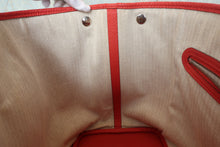 Load image into Gallery viewer, HERMES GARDEN PARTY PM Country leather Rouge pivoine R Engraving Tote bag 700110067