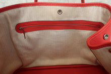 Load image into Gallery viewer, HERMES GARDEN PARTY PM Country leather Rouge pivoine R Engraving Tote bag 700110067