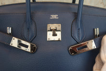 画像をギャラリービューアに読み込む, HERMES/エルメス バーキン30 トリヨンクレマンス ブルー □J刻印 ハンドバッグ 800030031