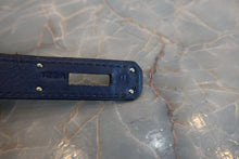 画像をギャラリービューアに読み込む, HERMES/エルメス バーキン30 トリヨンクレマンス ブルー □J刻印 ハンドバッグ 800030031